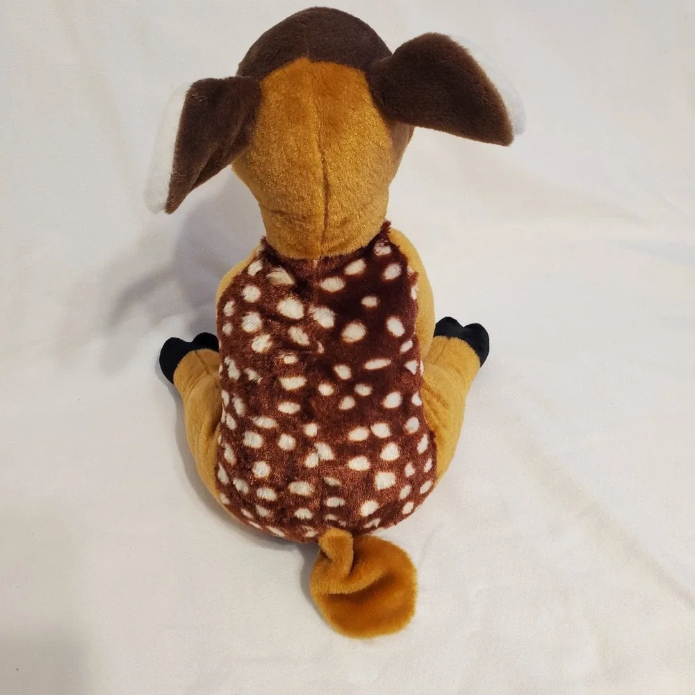 Wild Republic Plush Fawn Deer Stuffed Animal Brown White Spots